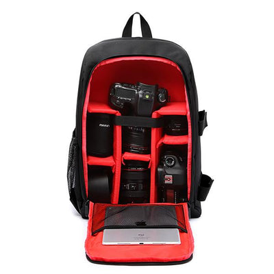 Upgrade Waterproof multi-functional Digital DSLR Camera Video Bag w/ Rain Cover SLR Camera Bag PE Padded for Photographer