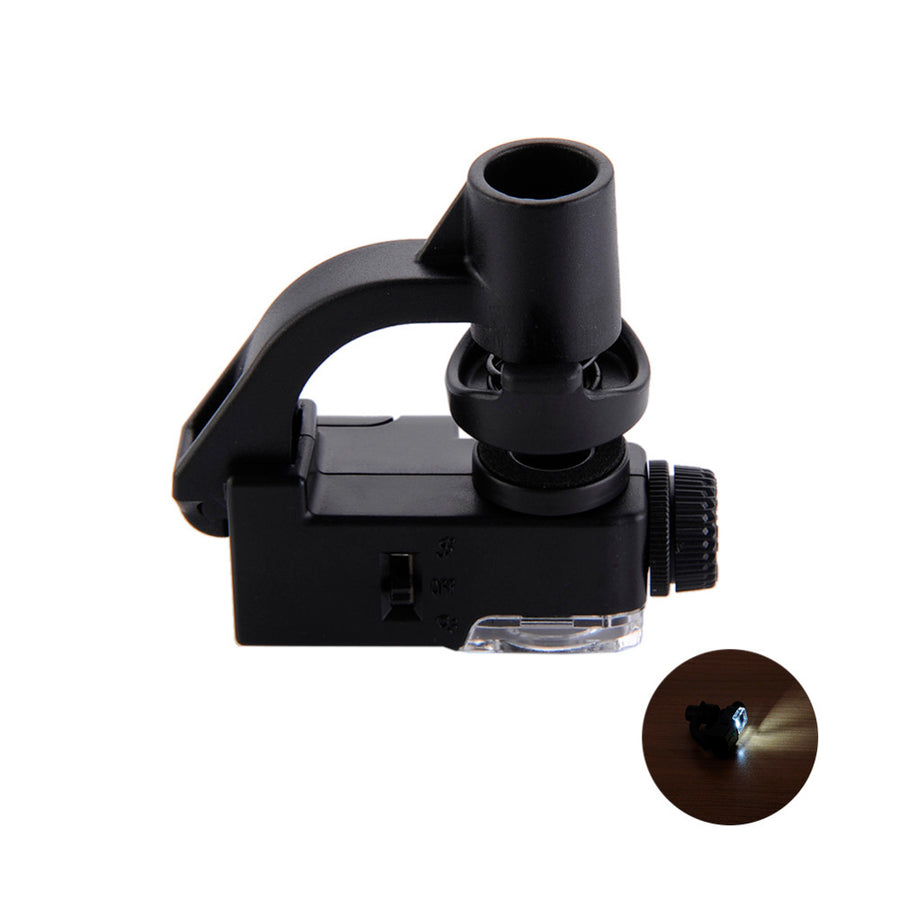 90X Macro Lens Mobile Phone Microscope Magnifying Glass LED Tools Magnification With Micro Camera Clip Optical Zoom Magnifier