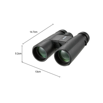 HD 10x42 Compact Binoculars Long Range High Zoom Military Hunting Telescope Wide-Angle Fogproof Shockproof Eyepiece Optics