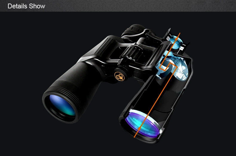 Eyeskey High Power Zoom 10-22x50 Binoculars Bak4 Porro Prism w/ Carry Case & Strap New Hight Power Binoculars
