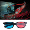 2017 Fashion NEW Type Universal 3D Glasses / Red Blue Cyan 3D Glasses Anaglyph 3D Plastic Glasses