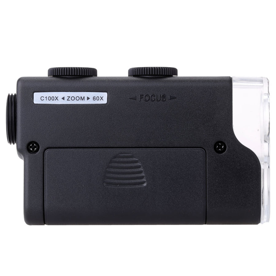 Portable Loupe Magnifier for Jewelry Gem 60-100X Multifunctional Adjustable Microscope Magnifying Tool with LED and UV Light