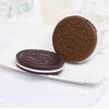 Mini Pocket Chocolate Cookie Biscuits Compact Mirror With Comb ~Cute~
