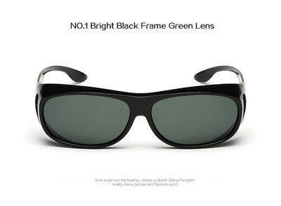 YOOSKE High-end Polarized Set of Glasses HD Vision Sunglasses Men Myopia Mirror Night Driving Sunglass Over Wrap Arounds Eyewear