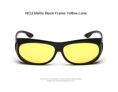 YOOSKE High-end Polarized Set of Glasses HD Vision Sunglasses Men Myopia Mirror Night Driving Sunglass Over Wrap Arounds Eyewear