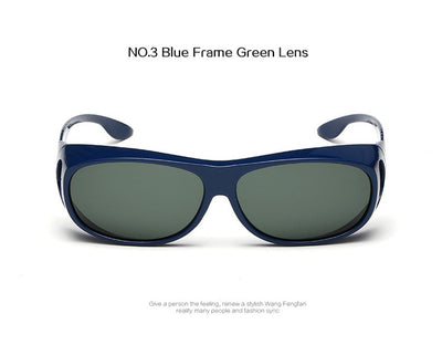 YOOSKE High-end Polarized Set of Glasses HD Vision Sunglasses Men Myopia Mirror Night Driving Sunglass Over Wrap Arounds Eyewear