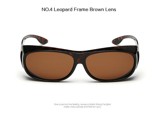 YOOSKE High-end Polarized Set of Glasses HD Vision Sunglasses Men Myopia Mirror Night Driving Sunglass Over Wrap Arounds Eyewear