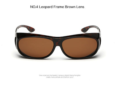 YOOSKE High-end Polarized Set of Glasses HD Vision Sunglasses Men Myopia Mirror Night Driving Sunglass Over Wrap Arounds Eyewear