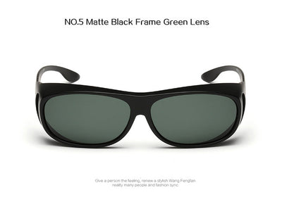 YOOSKE High-end Polarized Set of Glasses HD Vision Sunglasses Men Myopia Mirror Night Driving Sunglass Over Wrap Arounds Eyewear