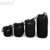 2016 New S M L XL Matin Neoprene Soft Protector Camera Lens Pouch Bag Case For Canon Nikon Sony High Quality Free Shipping