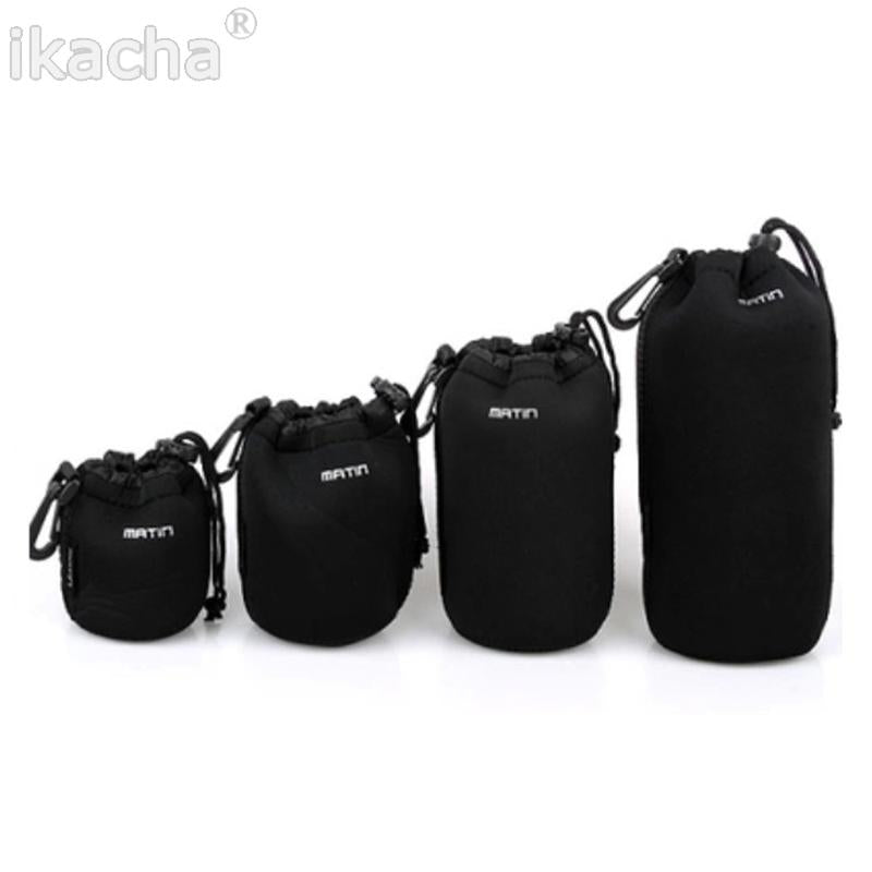 2016 New S M L XL Matin Neoprene Soft Protector Camera Lens Pouch Bag Case For Canon Nikon Sony High Quality Free Shipping