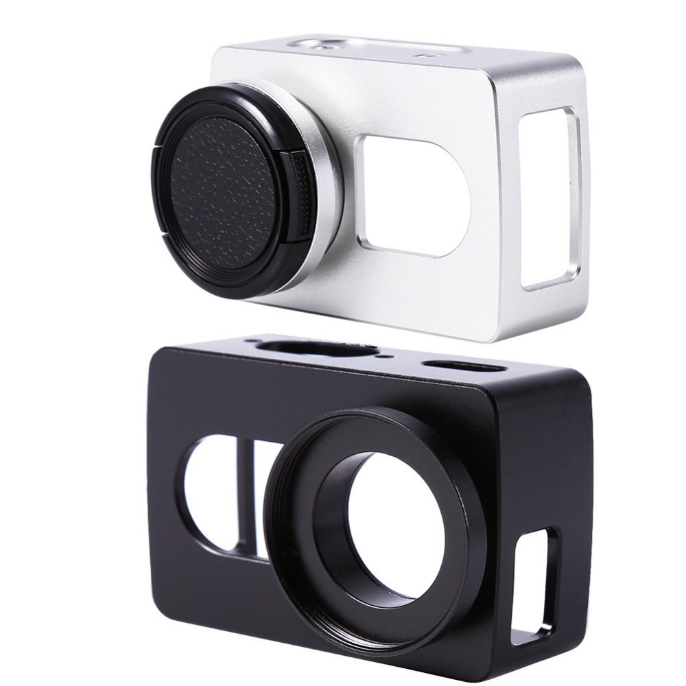 For Xiaomi Yi 4k CNC Aluminum Alloy Frame Case+Lens Protective Cover Without UV Lens For Sport Action Video Cameras Accessories