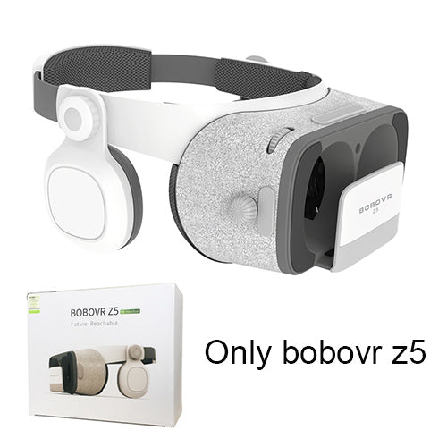 BOBOVR Z4 Update BOBO VR Z5 120 FOV 3D Cardboard Helmet Virtual Reality Glasses Headset Stereo Box for 4.7-6.2' Mobile Phone