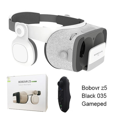 BOBOVR Z4 Update BOBO VR Z5 120 FOV 3D Cardboard Helmet Virtual Reality Glasses Headset Stereo Box for 4.7-6.2' Mobile Phone