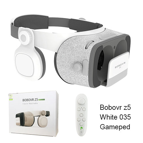 BOBOVR Z4 Update BOBO VR Z5 120 FOV 3D Cardboard Helmet Virtual Reality Glasses Headset Stereo Box for 4.7-6.2' Mobile Phone