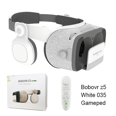 BOBOVR Z4 Update BOBO VR Z5 120 FOV 3D Cardboard Helmet Virtual Reality Glasses Headset Stereo Box for 4.7-6.2' Mobile Phone