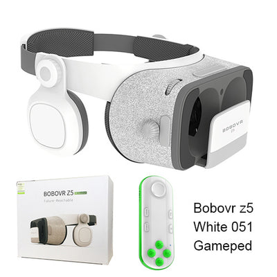 BOBOVR Z4 Update BOBO VR Z5 120 FOV 3D Cardboard Helmet Virtual Reality Glasses Headset Stereo Box for 4.7-6.2' Mobile Phone