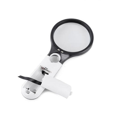 New 3 LED Light 45X Handheld Mini Pocket Microscope Reading Magnifying Glass Lens Jewelry Loupe