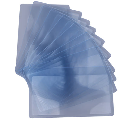 10 PCS Magnifiers Credit Card Shape 3 X Transparent Magnifier Magnification Magnifying Fresnel LENS Made of  Plastics