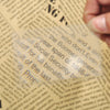 10 PCS Magnifiers Credit Card Shape 3 X Transparent Magnifier Magnification Magnifying Fresnel LENS Made of  Plastics
