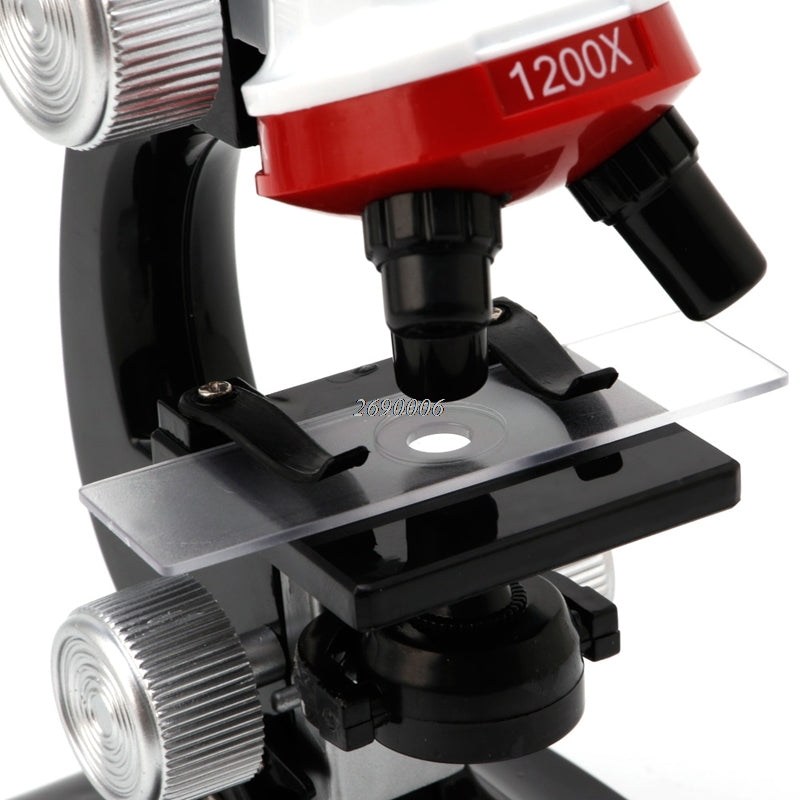 Design Microscope 100X 400X 1200X Illuminated Monocular Biological Microscope for Children Education Toy Tool 2016 New