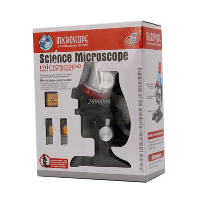 Design Microscope 100X 400X 1200X Illuminated Monocular Biological Microscope for Children Education Toy Tool 2016 New