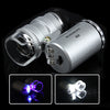 Portable Mini 60x Magnification Pocket Microscope Jewelry  Magnifier Glass Loupe --M25