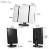 3 Folding Touch Screen Makeup Led Light Mirror Vanity Mirror With Led Light 1X/2X/3X Table Desktop Magnifying Mirror For Make Up