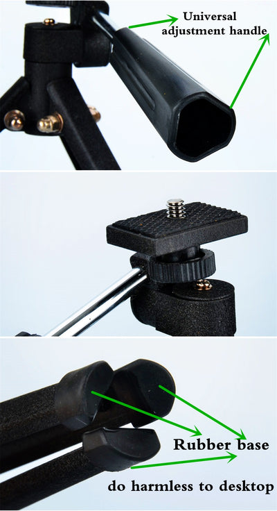 Spotting Scopes Binoculars Accessories Metal Tripod suit for monocular telescope Desktop Connect with Phone And Camera