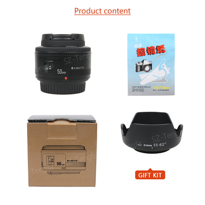 YONGNUO YN 50mm Lens fixed focus lens EF 50mm F/1.8 AF/MF lense Large Aperture Auto Focus Lens For Canon DSLR Camera
