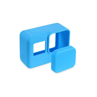 Go Pro Accessories Action Camera Case Protective Silicone Case Skin +Lens Cap cover for GoPro Hero 5 Black Hero 6 Camera