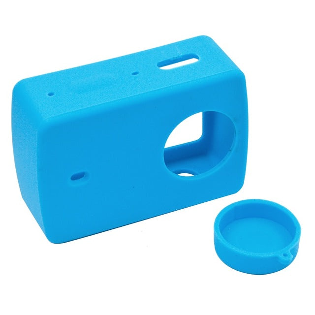 Gosear Silicone Protective Cover Protector Case Shell Skin Lens Cap for Xiaomi Yi 4 K XiaoYi 2 II Xiomi 4K Action Camera Gadget