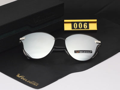 Fashion Female Polarized Sunglasses Women Cat Eye Glases Ladies Sun Glasses Mirror With box oculos de sol BW1935