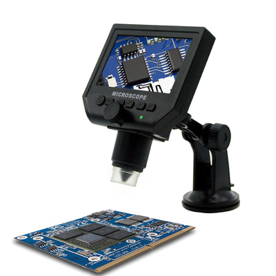 600X 4.3" LCD USB Digital Microscope Portable 8 LED 3.6MP VGA Electronic HD Video Microscopes  Endoscope Magnifier Camera
