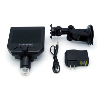 600X 4.3" LCD USB Digital Microscope Portable 8 LED 3.6MP VGA Electronic HD Video Microscopes  Endoscope Magnifier Camera