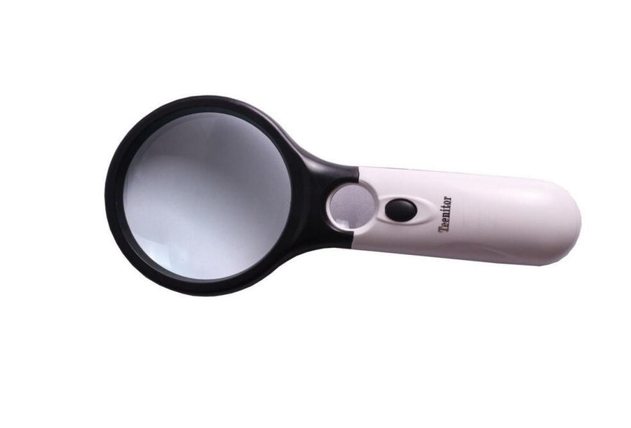 New 3 LED Light 45X Handheld Mini Pocket Microscope Reading Magnifying Glass Lens Jewelry Loupe