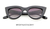 TSHING RAY Retro Thick Frame Cat Eye Sunglasses Women Ladies Fashion Brand Designer Mirror Lens Cateye Sun Glasses For Female