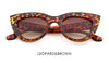 TSHING RAY Retro Thick Frame Cat Eye Sunglasses Women Ladies Fashion Brand Designer Mirror Lens Cateye Sun Glasses For Female