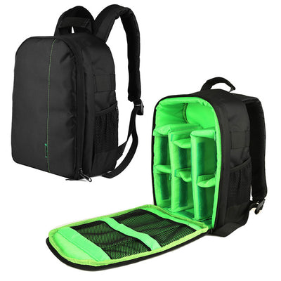 Camera Waterproof  Digital DSLR Photo Video Bag Case Padded Backpack + Mini Lock for Nikon Canon Camera Flashlight & Accessories