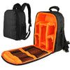 Camera Waterproof  Digital DSLR Photo Video Bag Case Padded Backpack + Mini Lock for Nikon Canon Camera Flashlight & Accessories