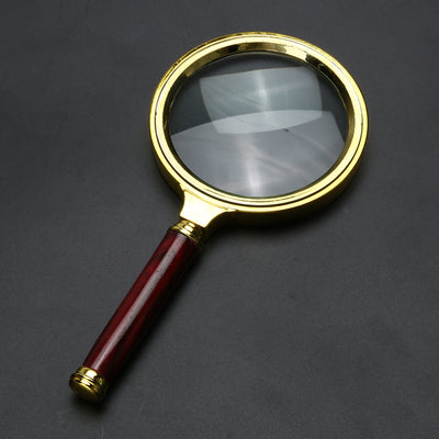 10X Portable 60mm Magnifying Glass Handheld High Definition Reading Eye Loupe Magnifying Glass Magnifier for Reading Jewelry TH4