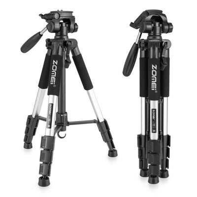 New Zomei Tripod Z666 Professional Portable Travel Aluminium Camera Tripod Accessories Stand with Pan Head for Canon Dslr Camera