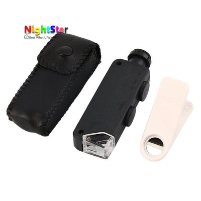 60X-100X Optical Zoom Mobile Phone LED Microscope Lens with Universal Clamp
