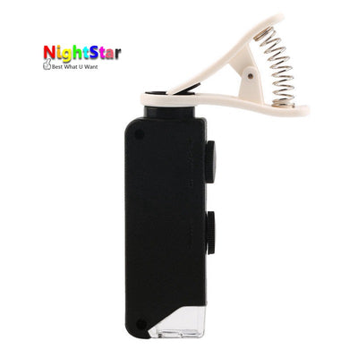 60X-100X Optical Zoom Mobile Phone LED Microscope Lens with Universal Clamp