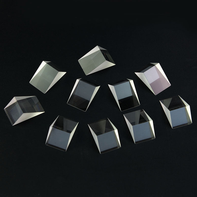 10 PCS Defective Triangle Prism Optical Component for Educational Teaching