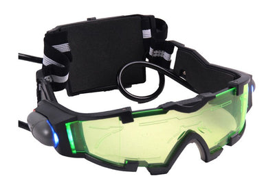 Cool Green Night Vision Goggles Adjustable Sunglasses Elastic Band Glasses for Night Activities
