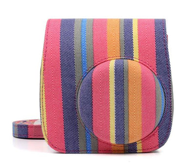 3 Camouflage Style Retro Mini Camera Bag Case for Fujifilm Instax Mini 8/8+/9 PU Leather Camera Protect Case