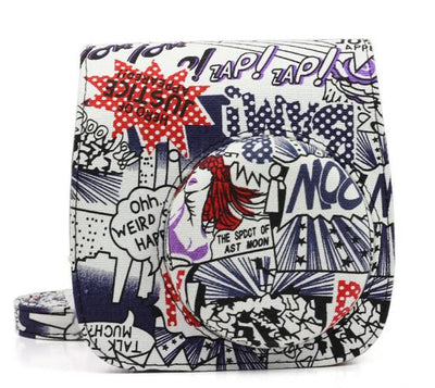 3 Camouflage Style Retro Mini Camera Bag Case for Fujifilm Instax Mini 8/8+/9 PU Leather Camera Protect Case