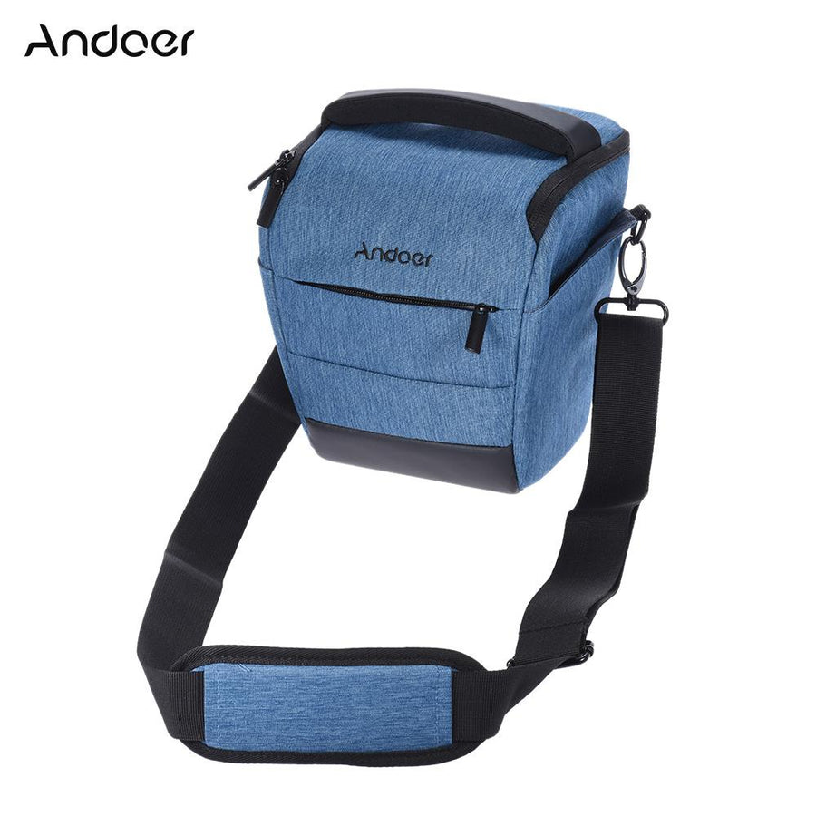Andoer DSLR Camera  Bag Sleek Polyester Shoulder Camera Case for 1 Camera 1 Lens and Accessories for Canon Nikon Sony Camera