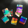 10 PCS 2X2X1.7cm Damaged Cross Dichroic X-Cube Prism Optical Glass Square Prism RGB Combiner Splitter f Party Home Decoration